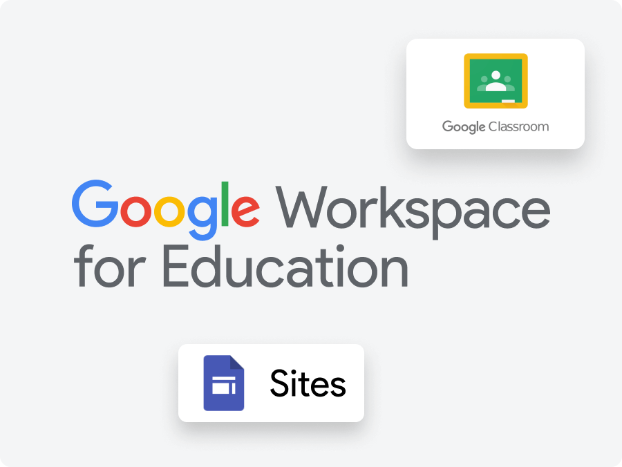 Google Classroom and Google Sites logos