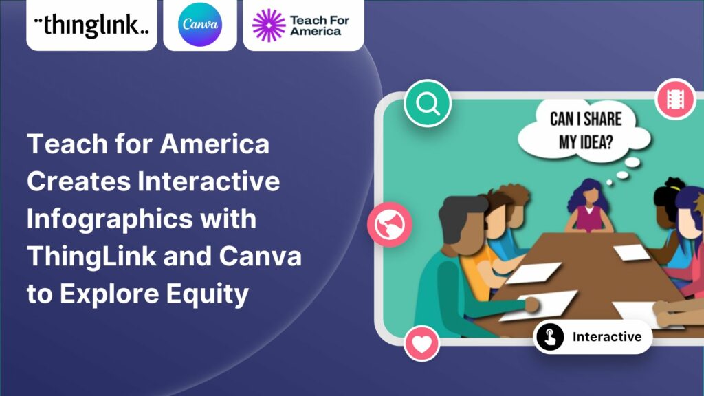 Featured picture of post "Teach for America Creates Interactive Infographic with ThingLink and Canva to Explore Equity"