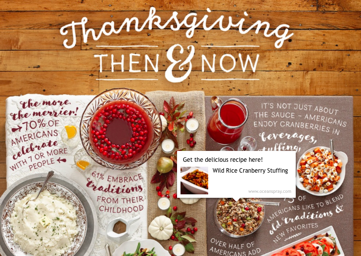 Featured picture of post "Image of the Week: An Interactive Recipe Collage for Thanksgiving by Ocean Spray"