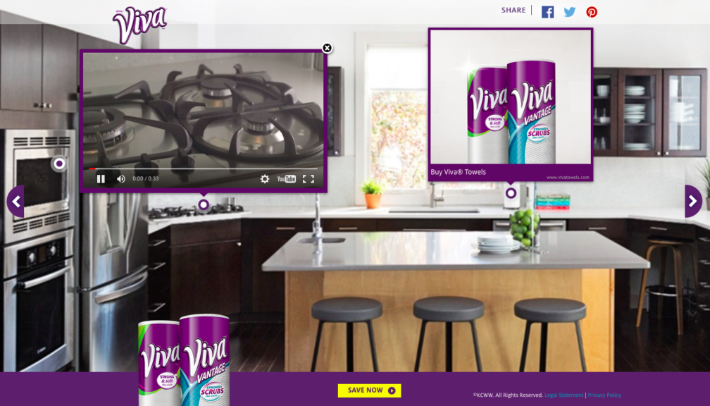 Featured picture of post "Image of the Week: Interactive landing page from Viva Paper Towels"