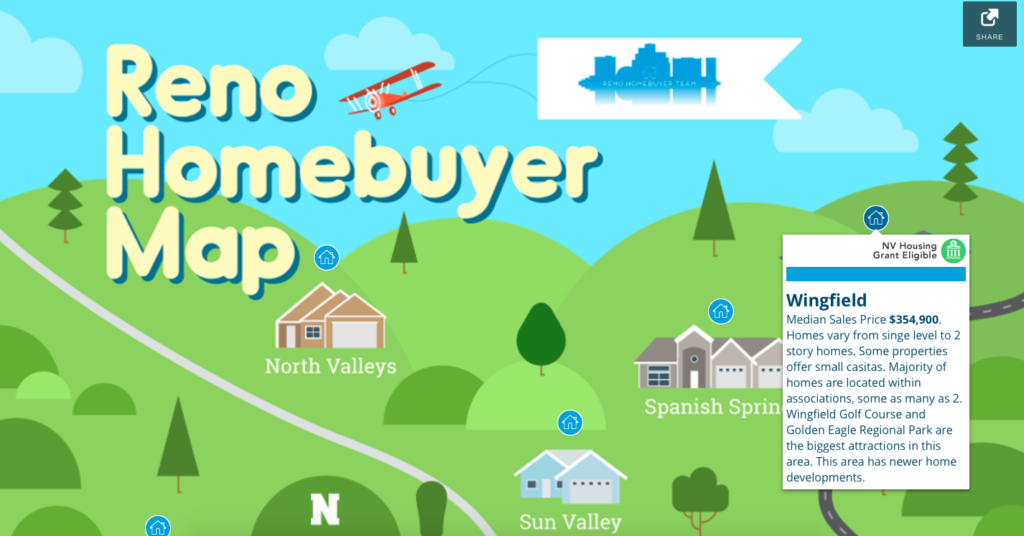 Featured picture of post "Image of the Week: Interactive Neighborhood Info Map from Reno Homebuyer Team"