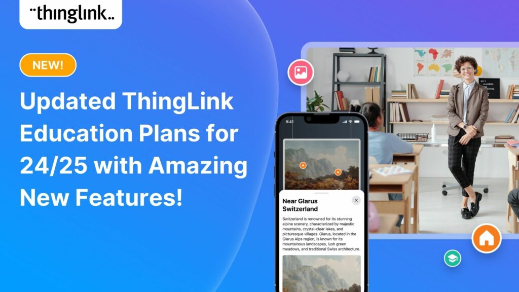 Featured picture of post "New ThingLink webinar series: AI-assisted tools for immersive content creation"