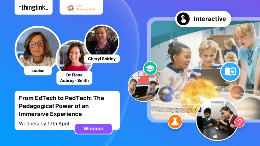 Featured picture of post "Amazing Webinar! From EdTech to PedTech: The Pedagogical Power of an Immersive Experience"