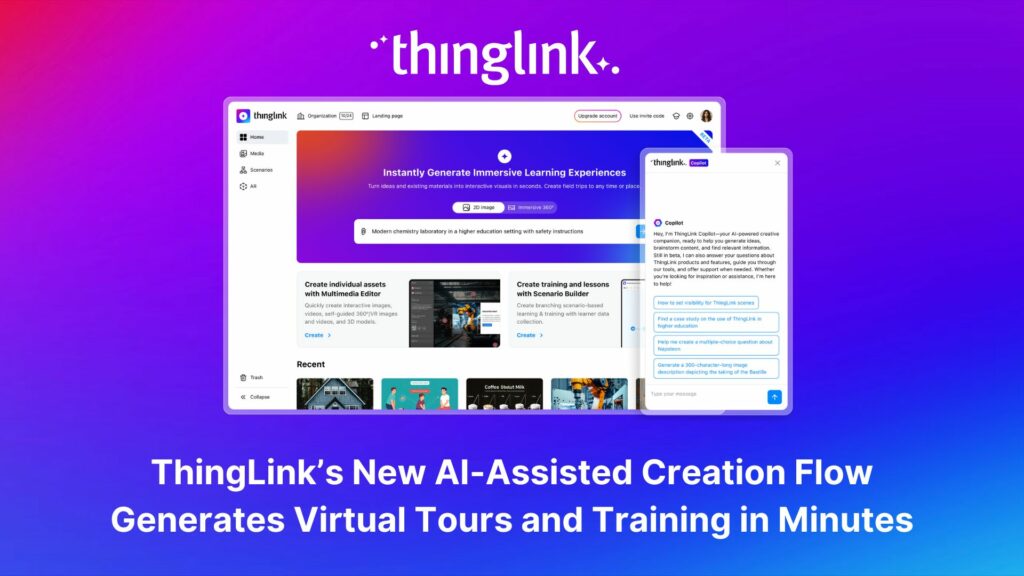 Featured picture of post "How to create a virtual exhibition: A 360° Gallery made with Canva and ThingLink!"