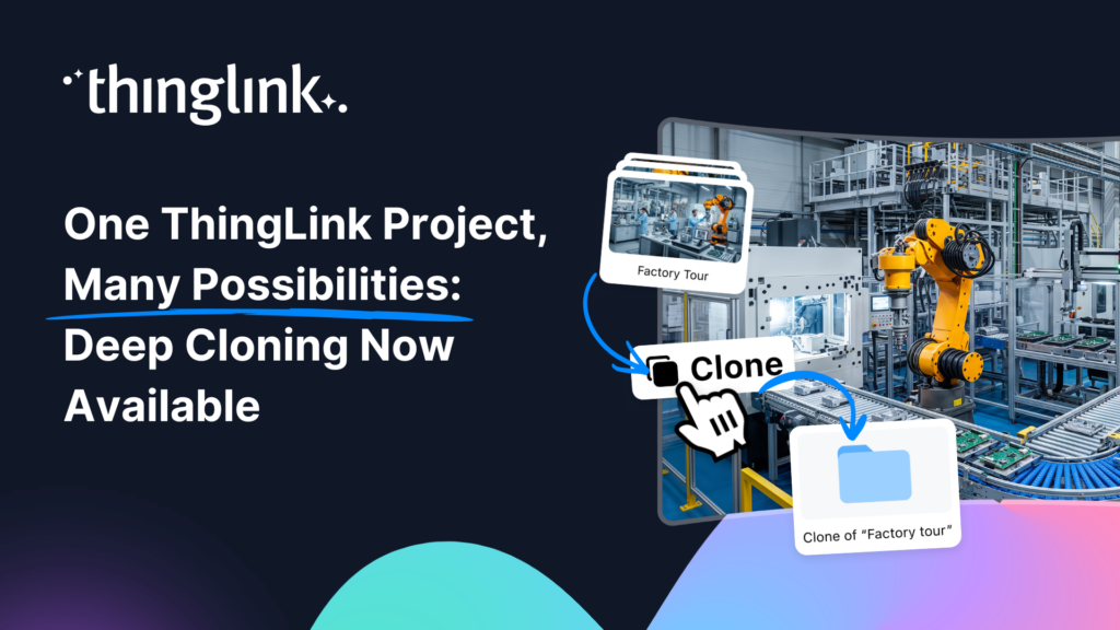 Featured picture of post "New Webinar ThingLink Pano to 360 Solution – Craft Captivating Virtual Tours with Your Mobile Device"