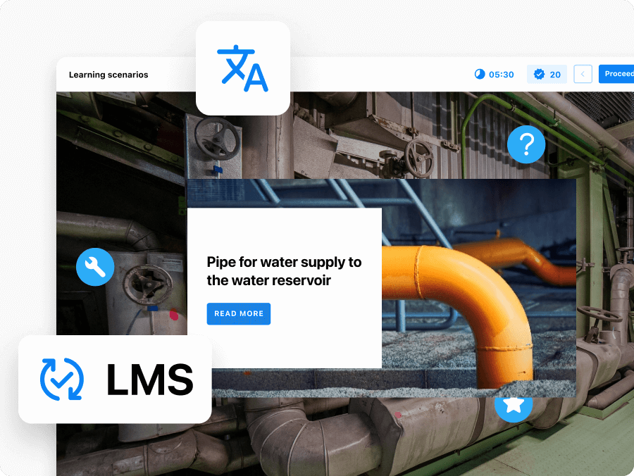 ThingLink Scenario Builder inside LMS