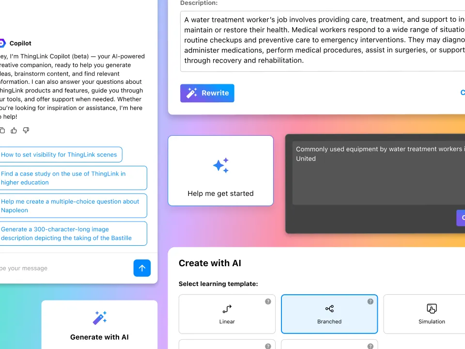 AI-Assisted Creation and ThingLink Copilot