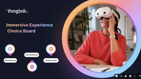 Immersive Learning Choice Board for VR 