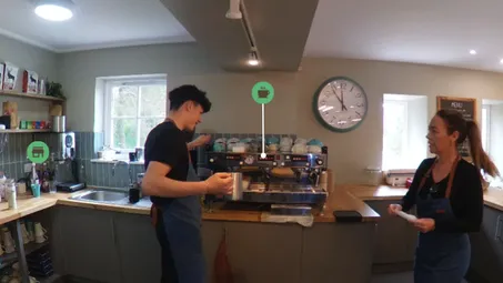 Interactive 360 Cafe with Espresso Machine