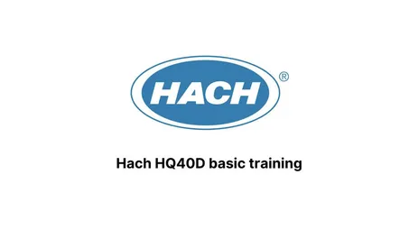 Hach multimeter training